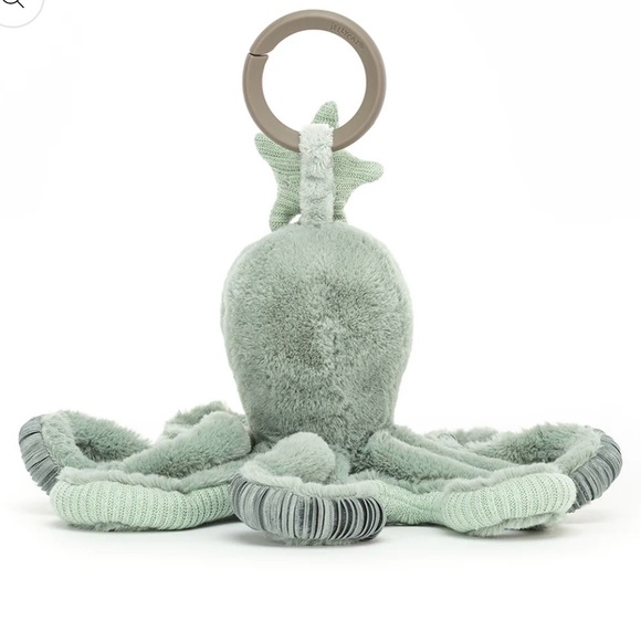 Jellycat Odyssey Odell (Green Version) Octopus 12" Plush Activity Crinkle Toy - Picture 2 of 9